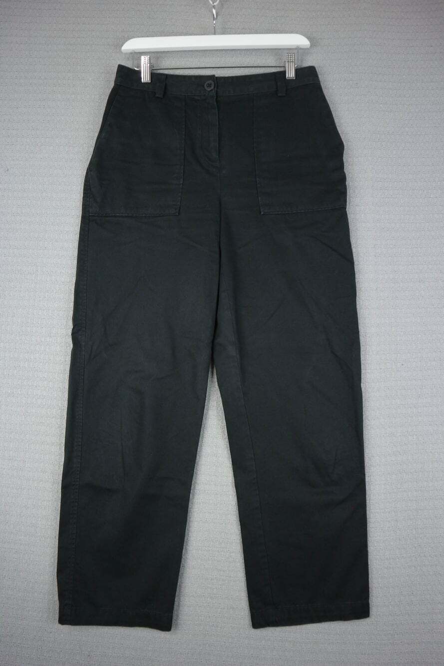 The Group Babaton Black Cotton Straight Leg Cargo Pants Size 6
